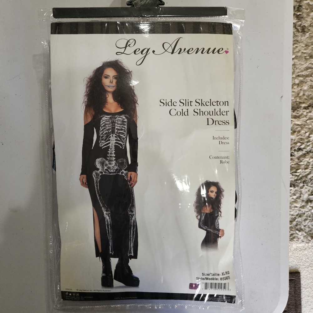 Leg Avenue Black Skeleton Dress (Adult)